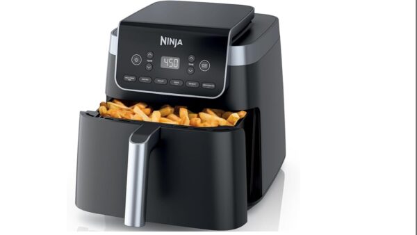 Ninja Air Fryer Pro XL 6-in-1 with 6.5 QT Capacity, Max Crisp, Air Fry, Air Roast, Bake, Reheat, Dehydrate, Max Crisp Technology with 450F, Nonstick Basket & Crisper Plate, Grey, AF181